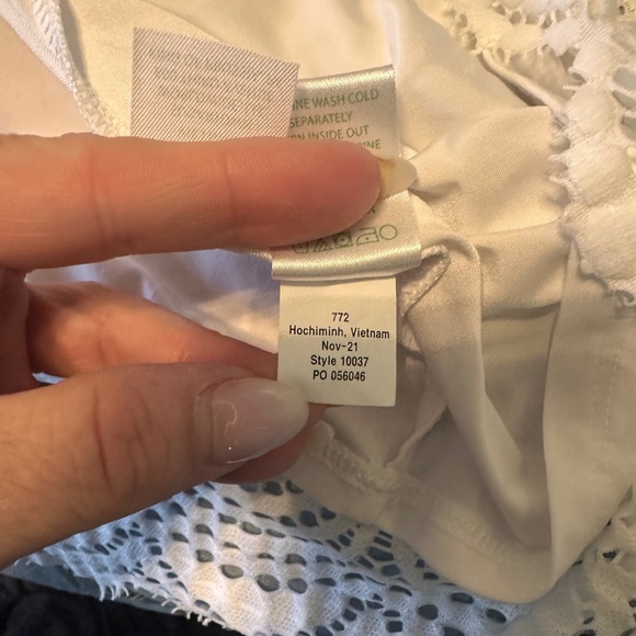 Lilly Pulitzer XXL Geanna Dress Resort White with Scalloped Shell Lace - Picture 6 of 6